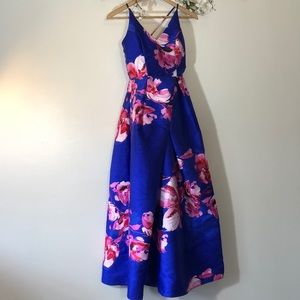 By & By Blue Floral Ball Gown - 3